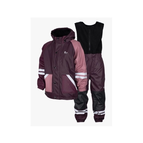 Lindbergi Sweden FAGERHULT voodriga vihmariiete komplekt, Plum/ Dry Rose