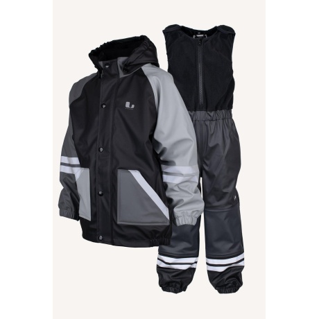 Lindbergi Sweden FAGERHULT voodriga vihmariiete komplekt, Black/Anth
