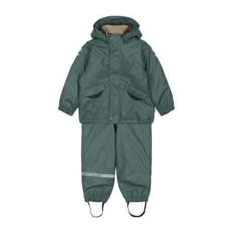 Mikk-Line tepitud voodriga vihmakomplekt, Balsam Green